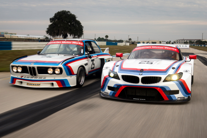 BMW Z4 GTLM se obléklo do barev Martini, odkazuje na 3,0 CSL IMSA GT