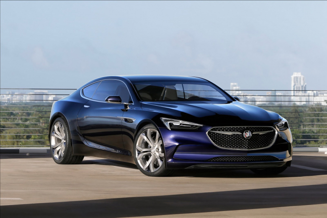 Buick Avista je elegantní kupé s pohonem zadních kol. Má 405 koní