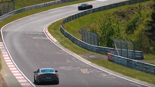 Tovární piloti BMW a Porsche si to s prototypy novinek rozdali na Nordschleife