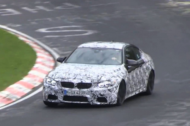 Nové BMW M4 Coupe dále ladí formu na Severní smyčce (video)
