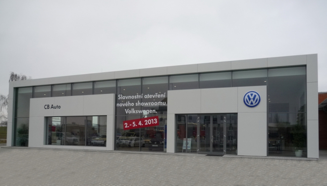 CB Auto má nový showroom Volkswagenu v Českých Budějovicích
