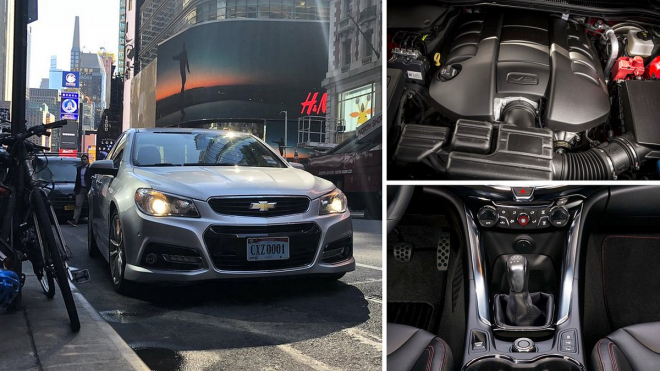 Motor 6,2 V8, manuální řazení. Je k nevíře, kdo s tímto autem jezdí po New Yorku