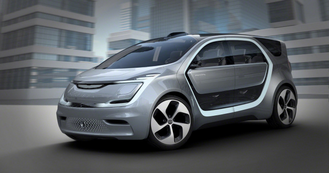 Chrysler Portal je elektrická sociální síť na kolech, rozpoznává i tváře posádky