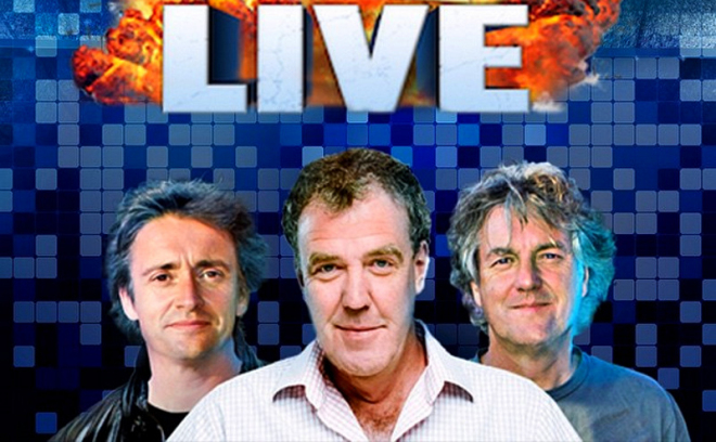Clarkson, Hammond a May Live: Top Gear je zpátky, jen si tak neříká