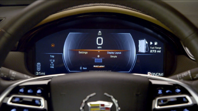 Cadillac XTS dostal plně variabilní přístrojový panel jako BMW 5 a 7 (+ video)