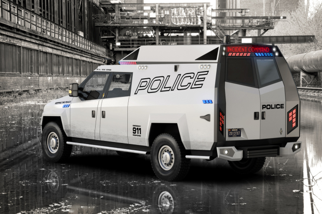 Carbon Motors TX7: podivná pancéřovaná dodávka pro policii za 2,85 milionu