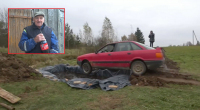 Naštvaný důchodce skočil v Audi do bazénu s 12 tisíci litry Coly (videa)