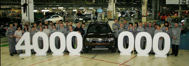 Dacia vyrobila čtyřmilionté auto, po 45 letech (+video)