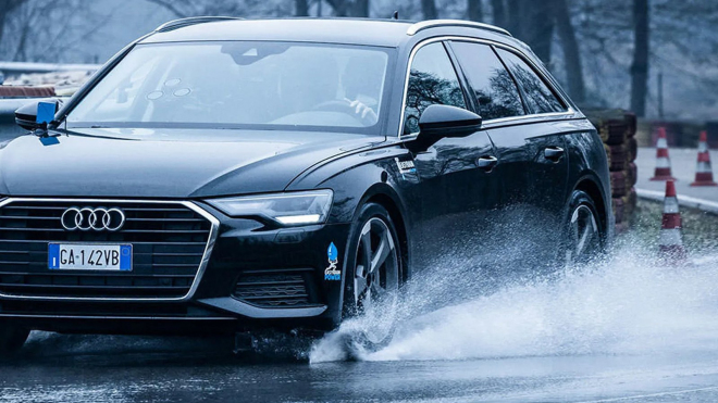 Italové s Němci odhalili revoluční systém, který prý udělá z aquaplaningu kus historie