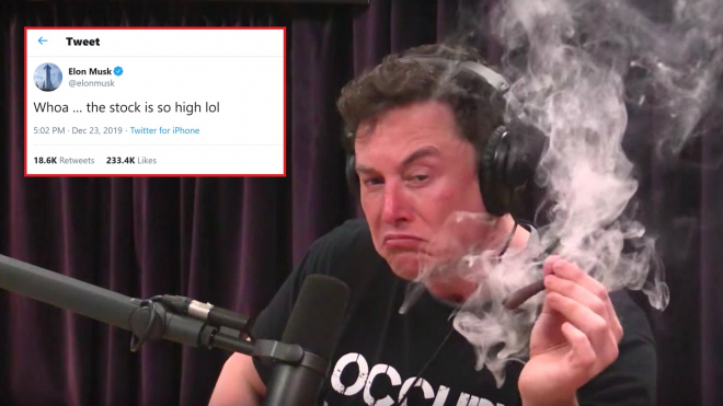 Elon Musk si nedá pokoj, z braní drog si utahuje i poté, co akcie Tesly rekordně stouply