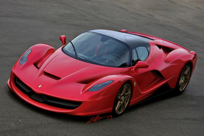 Ferrari F70 2013: následník Enza na zatím nejlepších ilustracích