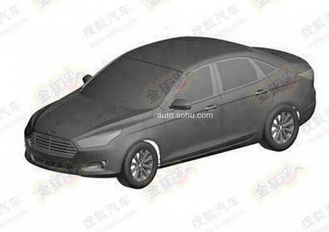 Ford Escort 2014: levný „Aston“ pro Čínu se ukázal na snímcích z patentového úřadu