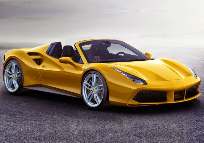 Ferrari 488 GTB Spider: otevřená verze jinak vypadat nebude (ilustrace)