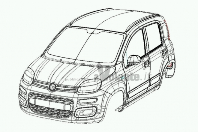 Fiat Panda 2012: unikly patentové snímky nové generace