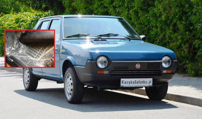 Na prodej je nový Fiat Ritmo Super 75, i po 35 letech má krycí fólie