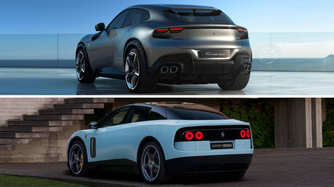 Srovnejte si nové elektrické Ferrari s prvním SUV značky. Stačí pár fotek a pochopíte vše