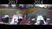 Jak přesně zrychlily F1? Srovnejte si jízdy Hamiltona v kvalifikaci v letech 2016 a 2017