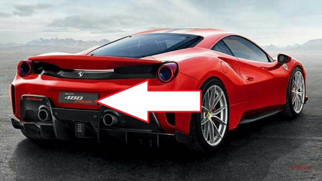 Únik zvenčí i zevnitř odhalil ostré Ferrari 488. Jeho jméno je znovu bizarní