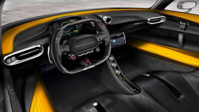 Takhle to vypadá v autě, která má jet přes 500 km/h. K dispozici jsou dvě konfigurace