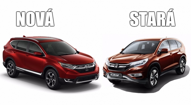 Srovnejte si design nové a staré Hondy CR-V. Která je víc šik?