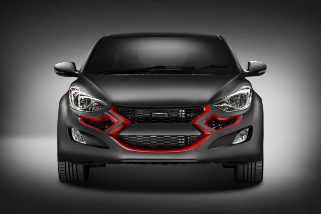 Hyundai Elantra od DC Design: už žádný Robocop, spíše přepálená Pretty Woman