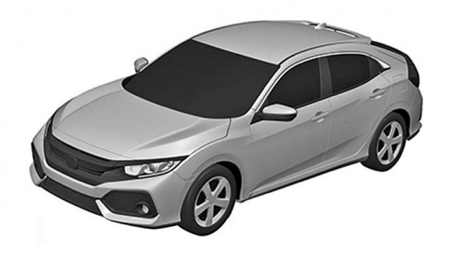 Honda Civic X jako hatchback na patentových obrázcích. Je to produkční verze?