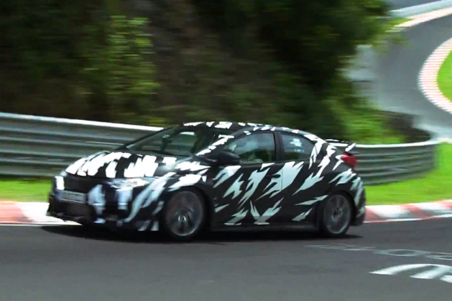 Nová Honda Civic Type-R a její turbokopyta už dupou po Severní smyčce (video)