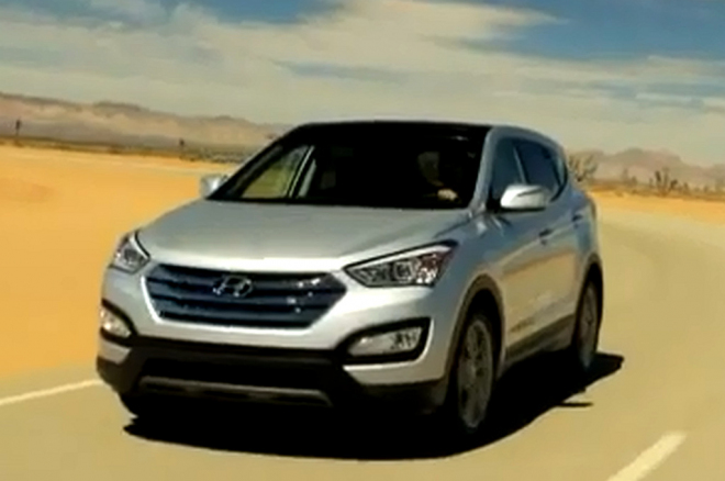 Hyundai ix45 v hávu Santa Fe 2013 poprvé v akci (video)