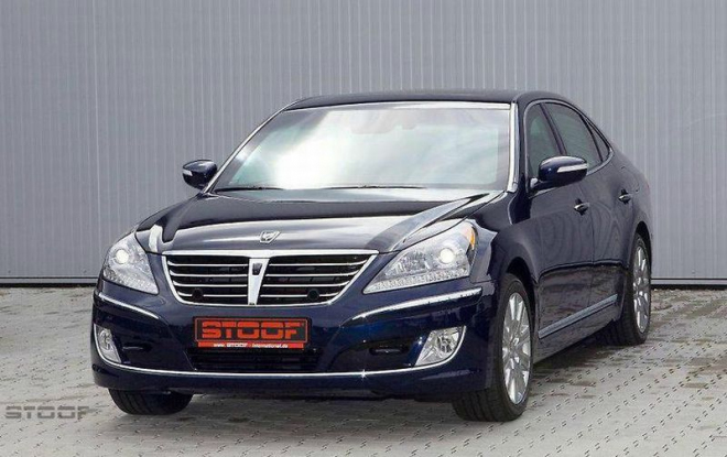 Pancéřovaný Hyundai Equus: srdečné pozdravy z Ruska