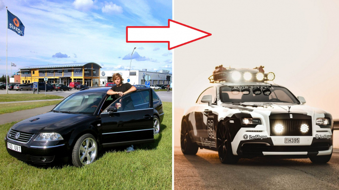 Toto jsou všechna auta, která kdy měl Jon Olsson. Vypracoval se pozoruhodně