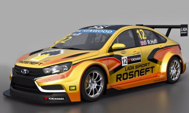 Lada Vesta WTCC: finální podoba odhalena, propaguje hlavně petrolejáře