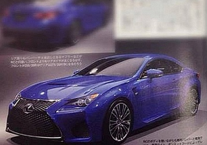 Lexus RC F 2014: unikl první snímek sériového kupé s výkonem 460 koní?