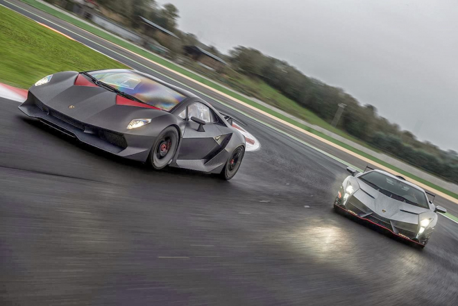 Lamborghini Veneno a Sesto Elemento se rozvášnily na okruhu Vallelunga (video)