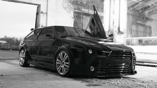 Lada 2108 Žralok: i tohle lze udělat ze Samary. Drsný stroj má turbo a 300 koní