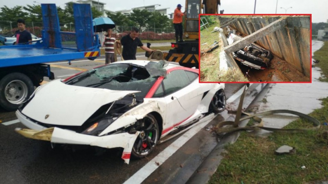Na světě je o jedno Gallardo méně, toto spektakulárně skončilo v příkopu (+ video)