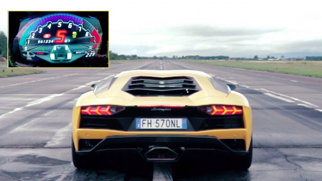 Lamborghini Aventador S ukázalo své zrychlení. Vypálí brutálně, zní stejně (video)