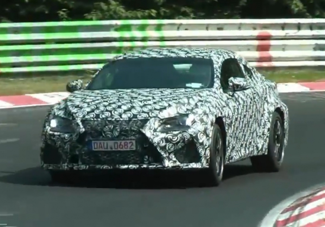 Lexus RC F alias IS F Coupe přistižen na Nürburgringu, poslechněte si jeho motor V8 (video)