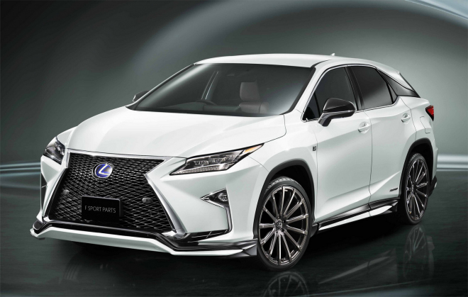 Lexus RX 2016 od TRD: tovární tuning ověsil novou generaci spoilery a koly