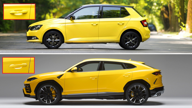 Další přehmat VW? Lamborghini Urus má prý stejné kliky dveří jako Škoda Fabia