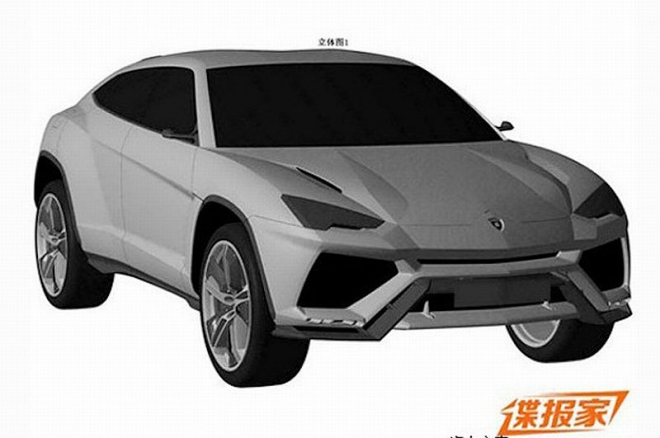 Lamborghini Urus: venku jsou patentové snímky z Číny, nic zvláštního ale zřejmě neznamenají