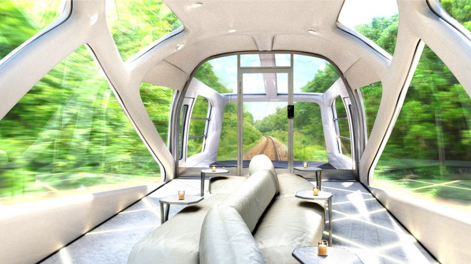 Nejúžasnější vlak světa jezdí v Japonsku, je to drahý luxusní hotel letící přírodou