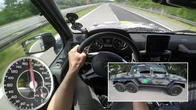 Takhle vypadá ostrá jízda s šestikolovým monstrem Mercedesu po německé dálnici