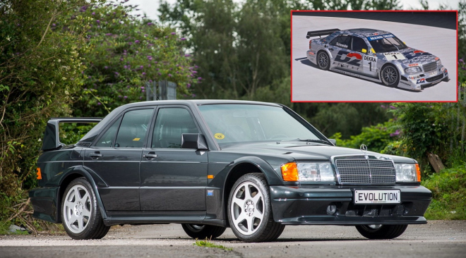 K mání je Mercedes 190E 2.5-16 Evo II ve stavu nového auta. A to není všechno