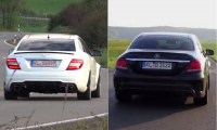 Mercedesy C63 AMG v souboji zvuku i dynamiky: stará atmosféra vs. nové turbo (video)
