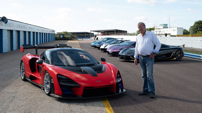 Clarkson se za volantem McLarenu Senna zapotil z jiného důvodu než mistr světa F1