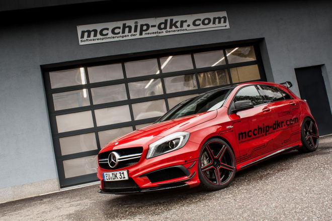 Mercedes A 45 AMG od mcchip-dkr: až 450 koní z přeplňovaného dvoulitru