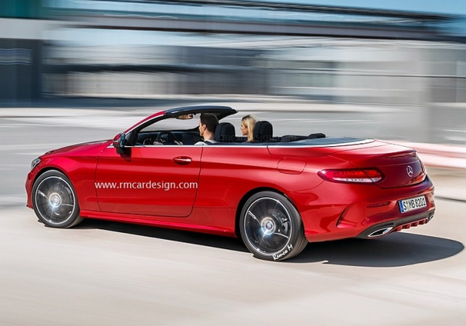 Mercedes C Cabrio 2016 a čtyřdveřové kupé třídy C nebudou vypadat jinak (ilustrace)