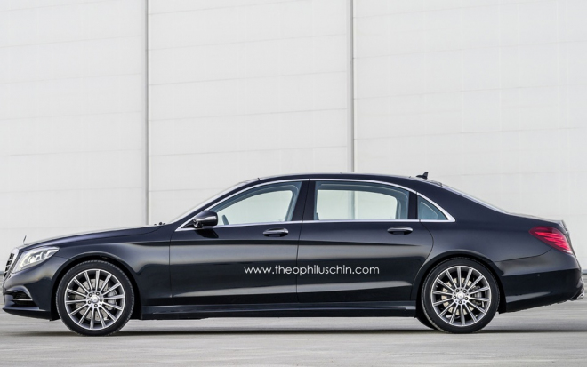 Mercedes S 600 Pullman 2014: ilustrace nástupce Maybachu od reality daleko nebude