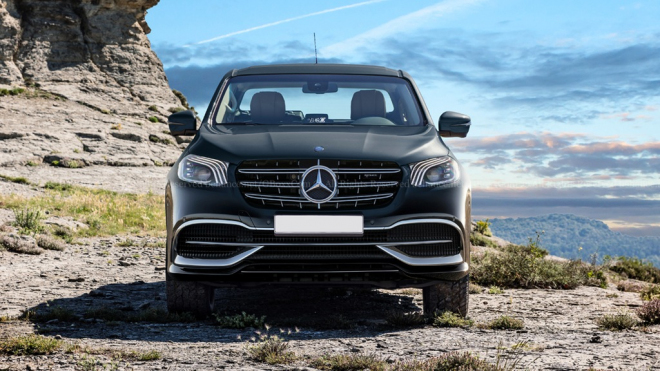 Jak z rozpačitého pick-upu Mercedesu udělat vážně luxusně vyhlížející vůz?