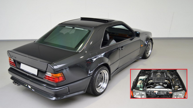 K mání je Mercedes 300 CE 6.0 AMG The Hammer, 1 z pouhých 12 takových Kladiv